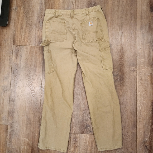 Carhartt Original Fit Carpenter Pants Workwear Chore Pants Classic Camel size 10 - Picture 14 of 14
